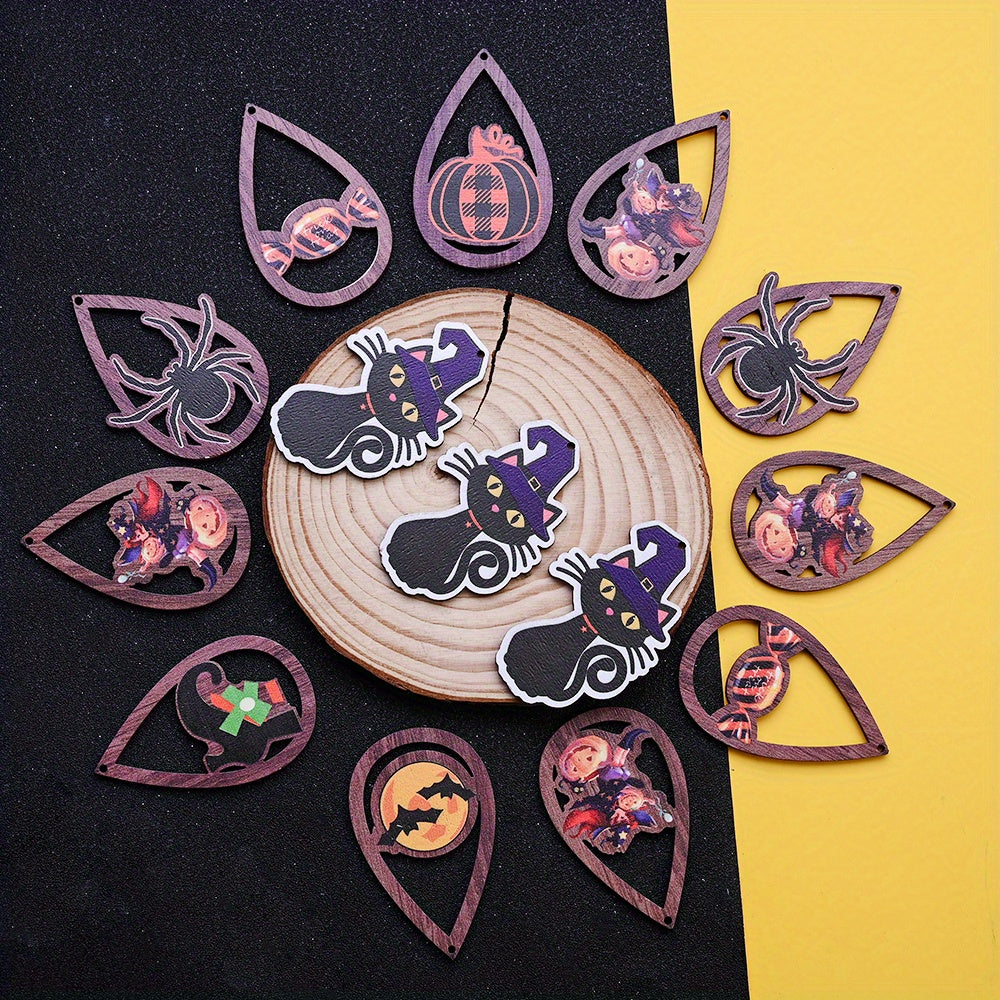 Halloween Wooden Pendants