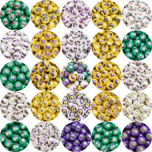 10pcs/set 16mm Carnival Wooden Beads