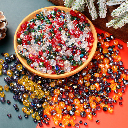 Mixed Christmas and Halloween Glass Bead Set