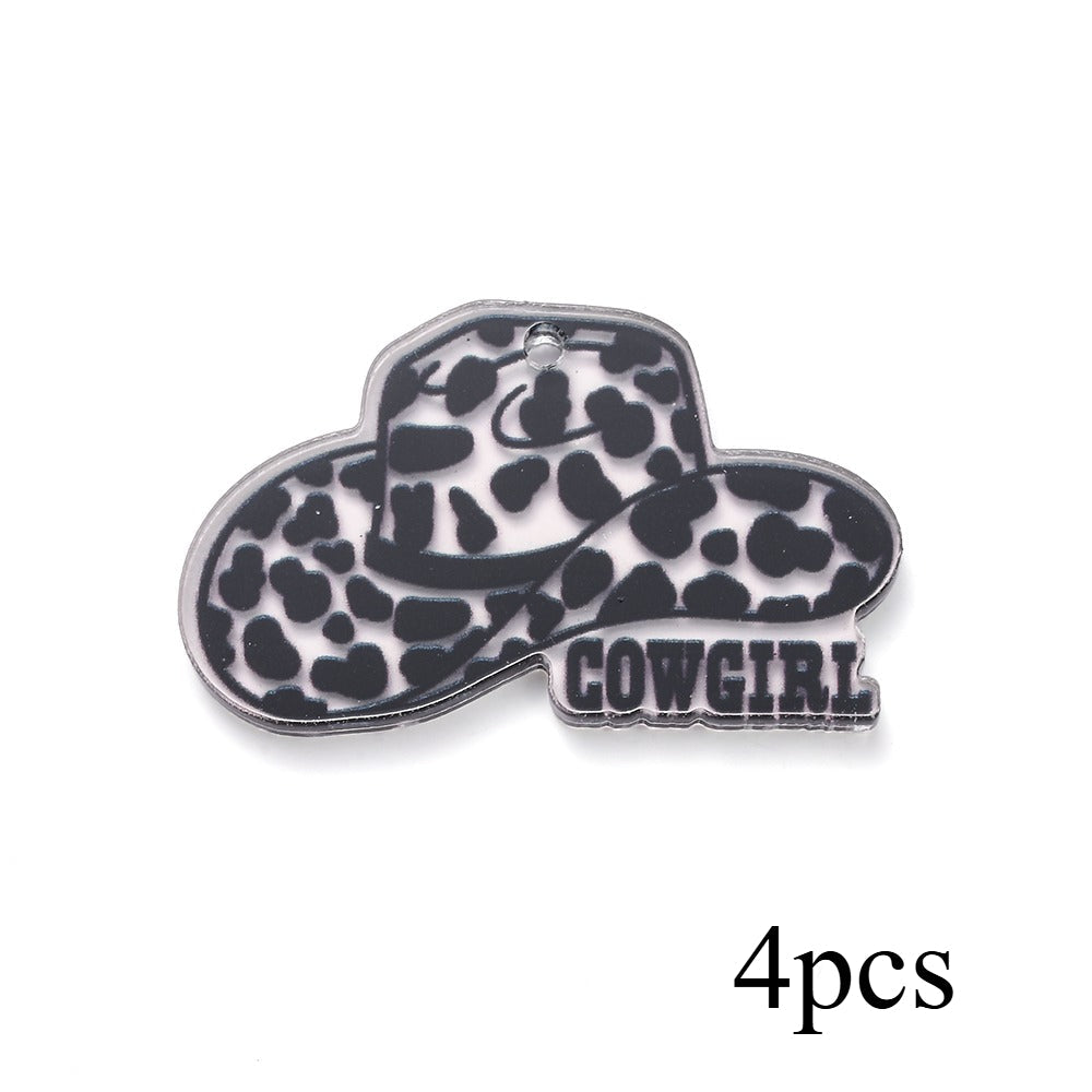 Cowboy Series Acrylic Charms
