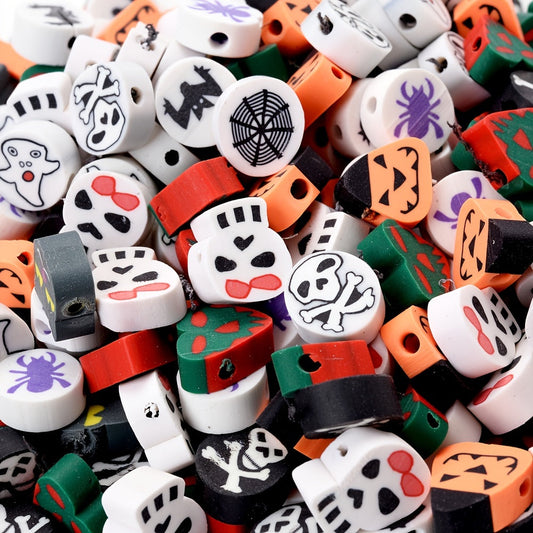 Halloween Polymer Clay Beads Set