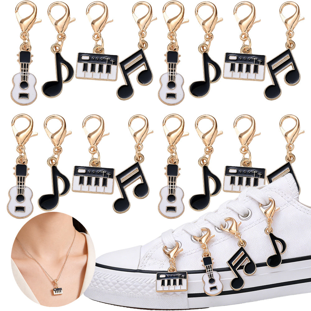 Music-Themed Alloy Pendant Charms