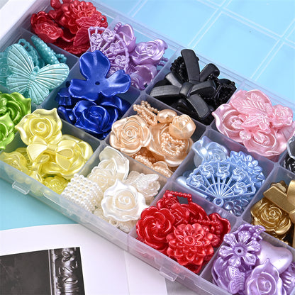 30g 8-40mm Bohemian Style Acrylic Mixed Beads
