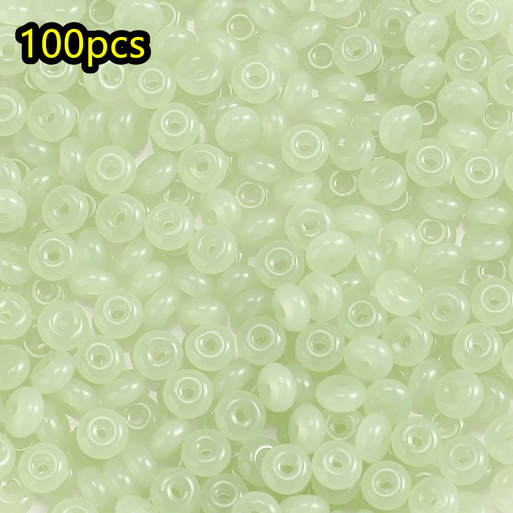 100pcs 3x6mm Multicolor Rondelle Glass Beads