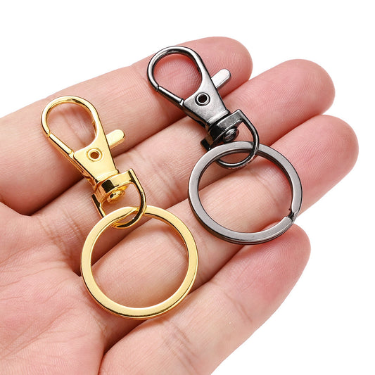 Zinc Alloy Circle Keychain Set