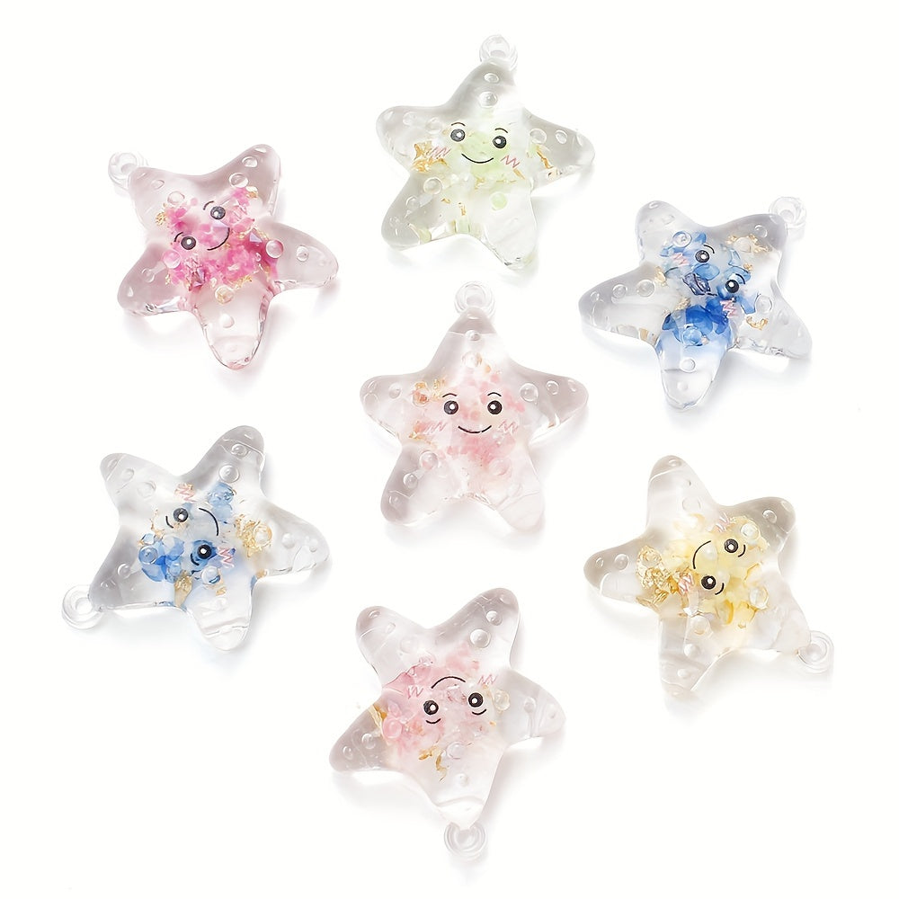 Resin Transparent Luminous Pendant Charms