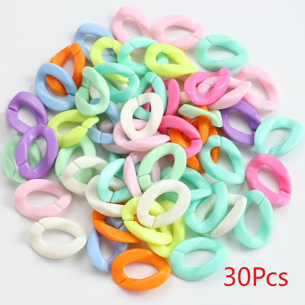 Solid Color Acrylic Chain Clasps