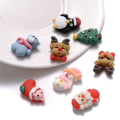20PCS 14–23mm Multicolor Christmas Resin Bead Set