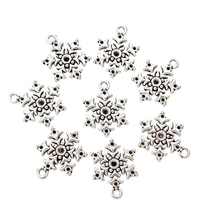 Hollow Snowflake Alloy Pendants