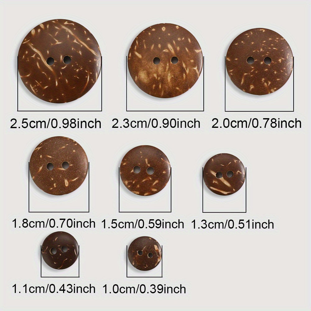 Natural Coconut Shell Buttons