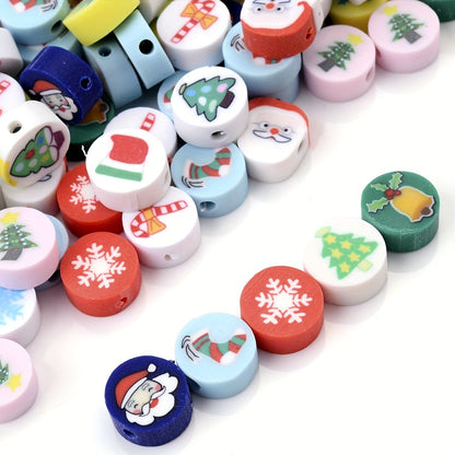 Christmas Polymer Clay Beads