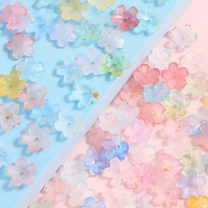 Gradient Lily Flower Beads