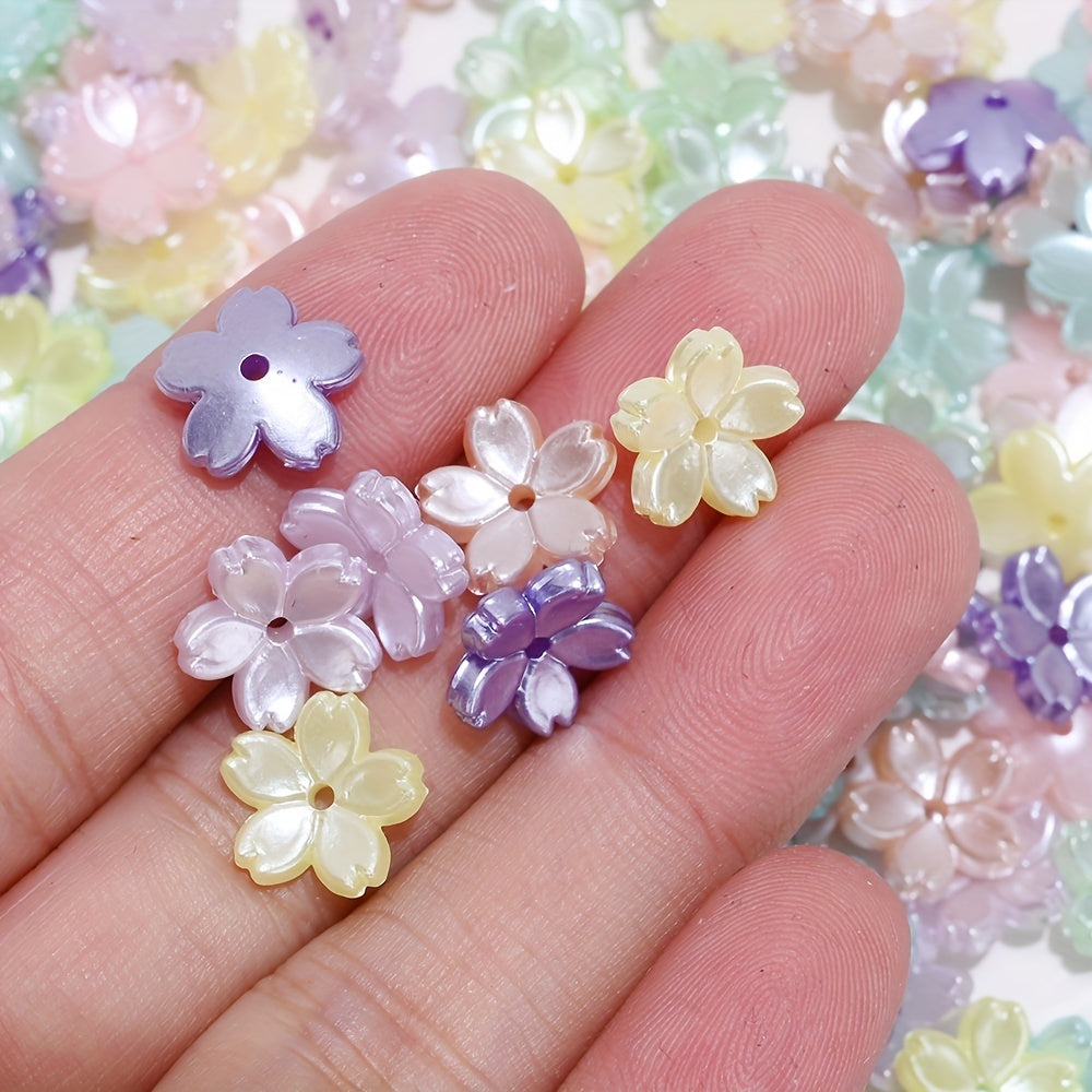 AB Flower Acrylic Beads