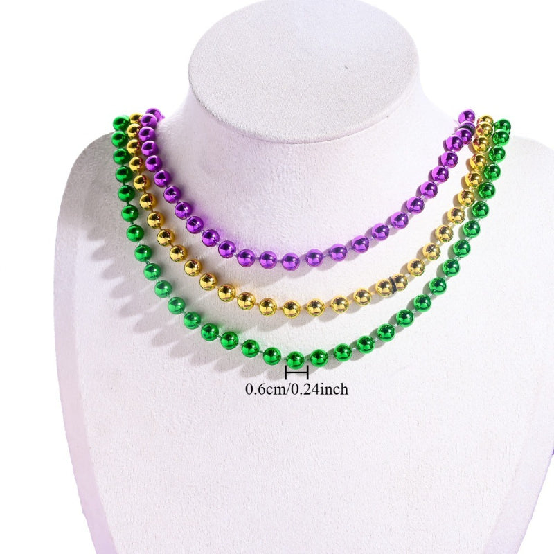 Mardi Gras Carnival Beaded Necklaces