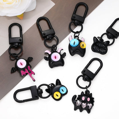 Gothic Black Evil Eye Pendant Charms