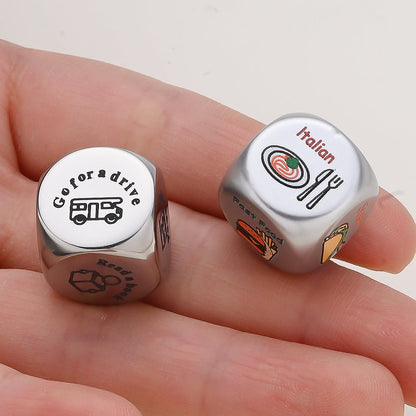 Stainless Steel Decision Dice Set