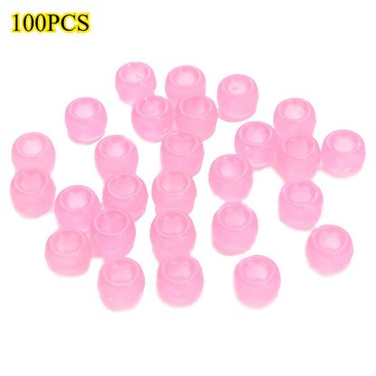 Glow-in-the-Dark Acrylic Barrel Beads