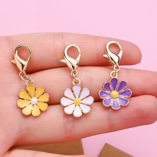 Daisy Flower Keychain with Thank You Card
