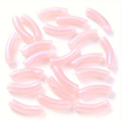 Shiny Elbow Acrylic Beads