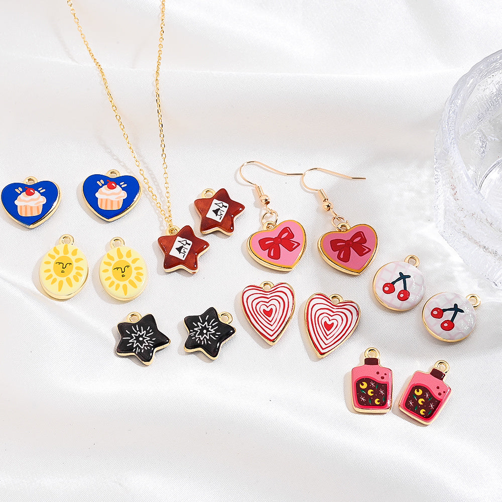 Vintage Enamel Fairy Tale Charms