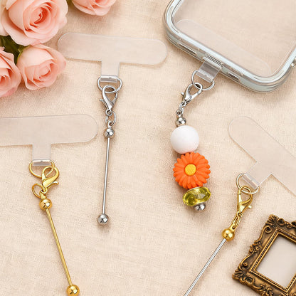 Golden & Silvery Blank Phone Chain Set