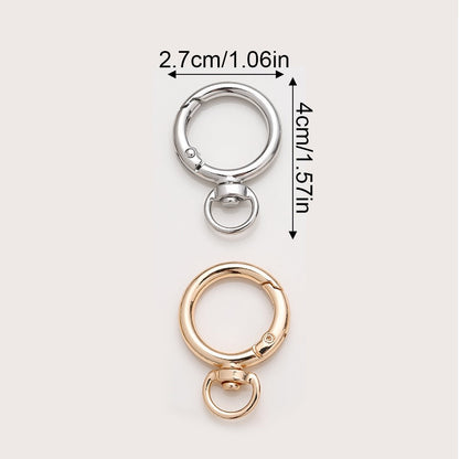 Round Circle Buckle Keychain Hooks