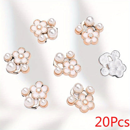 Five-Petal Flower Flatback Beads