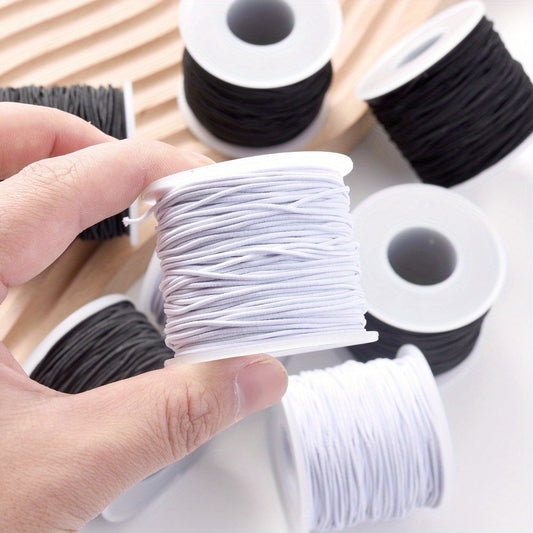 White Black Elastic Jewelry Cords