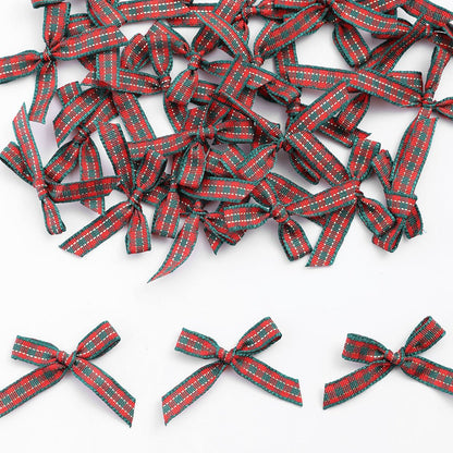 Christmas Plaid Bow Embellishments