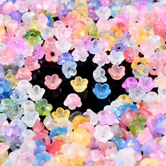 Gradient Bellflower Spacer Beads
