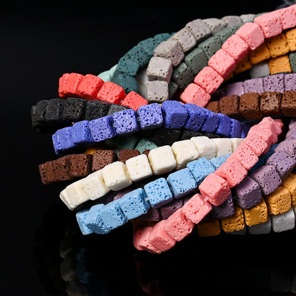 Minimalist Square Stone Bead