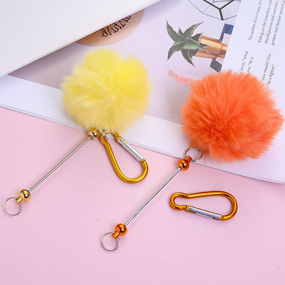 7-Piece 15.5x7 cm Climbing Buckles with Pom-Poms