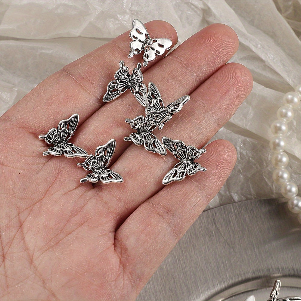 20pcs 14x15mm Alloy Butterfly Spacer Beads