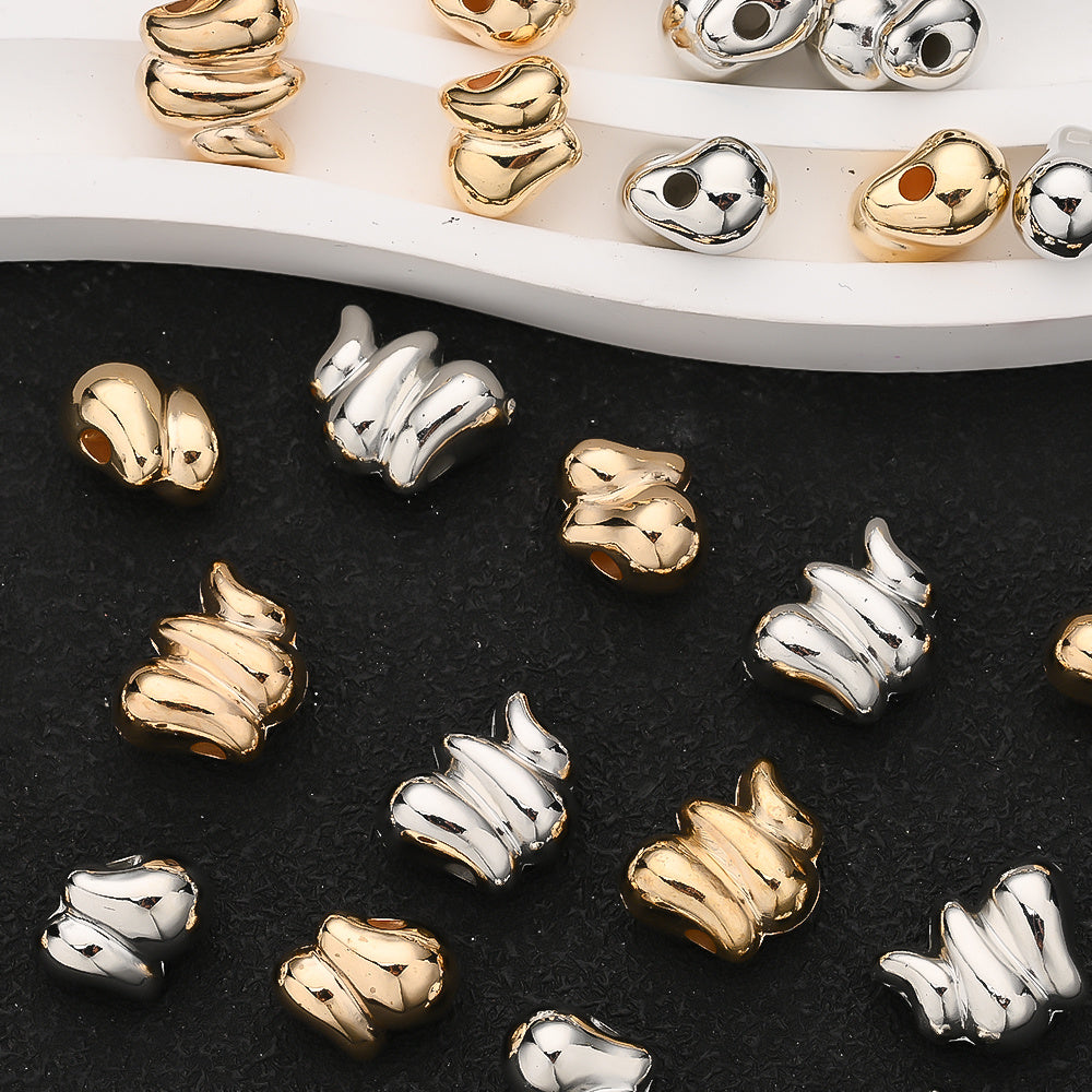 30/50PCS 14×11mm CCB Irregular Spacer Bead Set