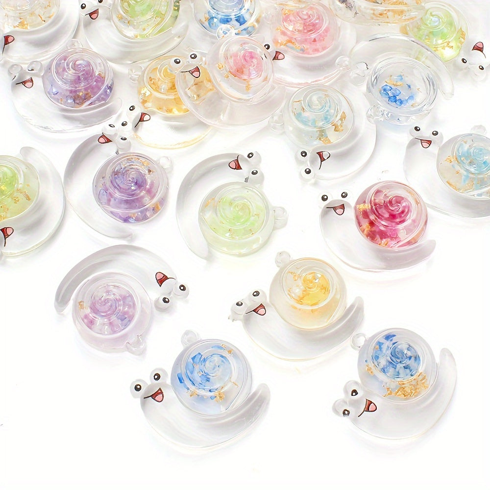 Resin Transparent Luminous Pendant Charms