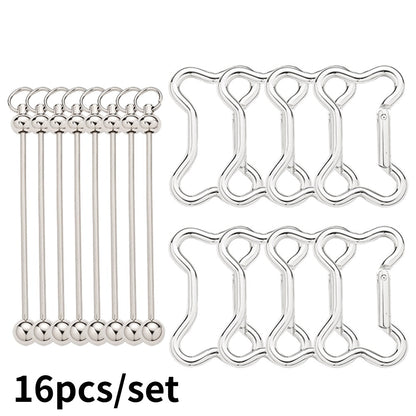 Beadable Bone Shape Keychain Kit