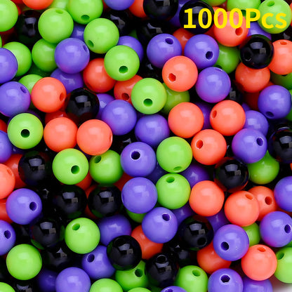 Halloween Acrylic Round Beads