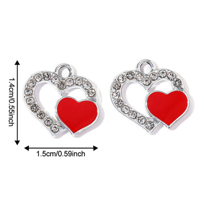 Valentine’s Day Heart Alloy Pendants