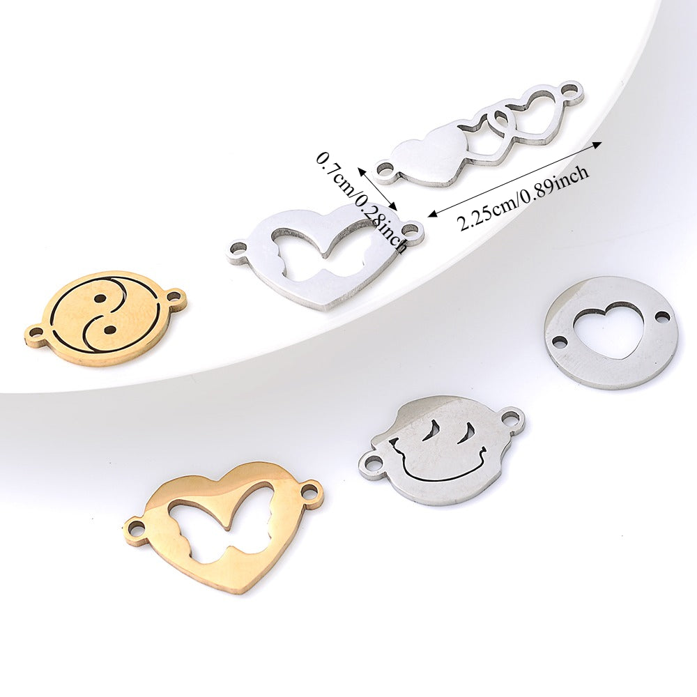 Stainless Steel Heart Connectors
