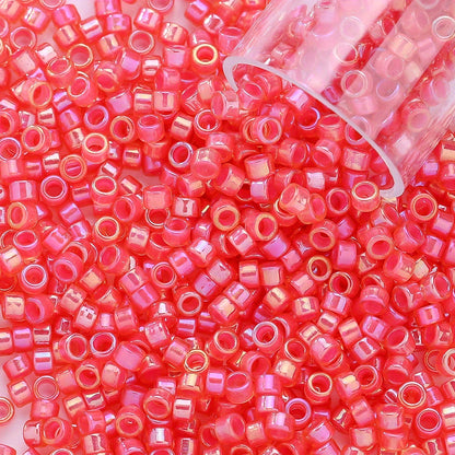 10g/bag 2.5mm Fantasy Dyed Core Triangle Glass Seed Beads
