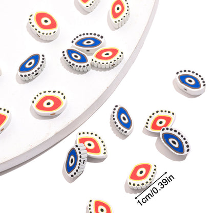 Evil Eye Polymer Clay Beads