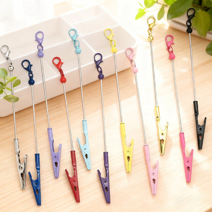 Beaded Card Holder Clips