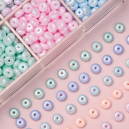 Golden Gradient Abacus Beads
