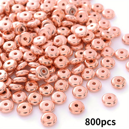 6mm Flat Round Plastic Spacer Beads