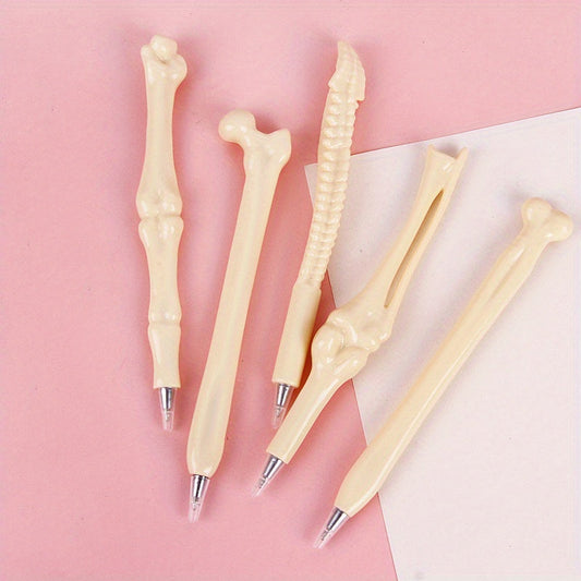 15-Piece Imitation Bone Shape Ballpoint Pens