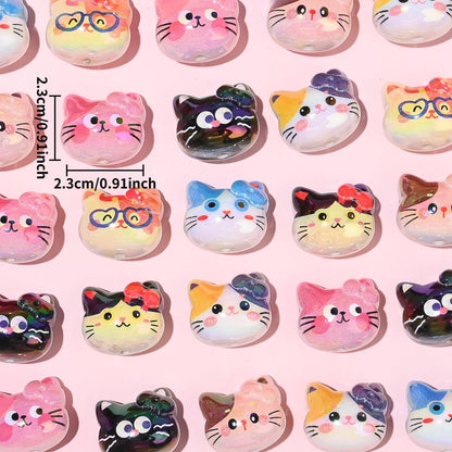 Acrylic Kitten Head Pendants