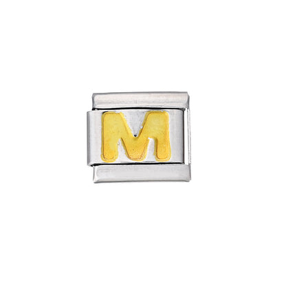 A-Z English Letter Stainless Steel Italian Charm Links