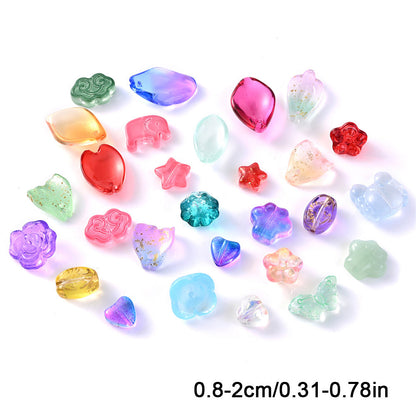 Mixed Style Glass Loose Beads