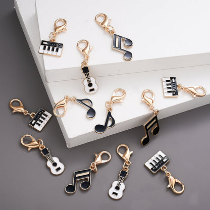 Music-Themed Alloy Pendant Charms