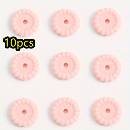 10pcs/set 12/15mm Round Silicone Beads